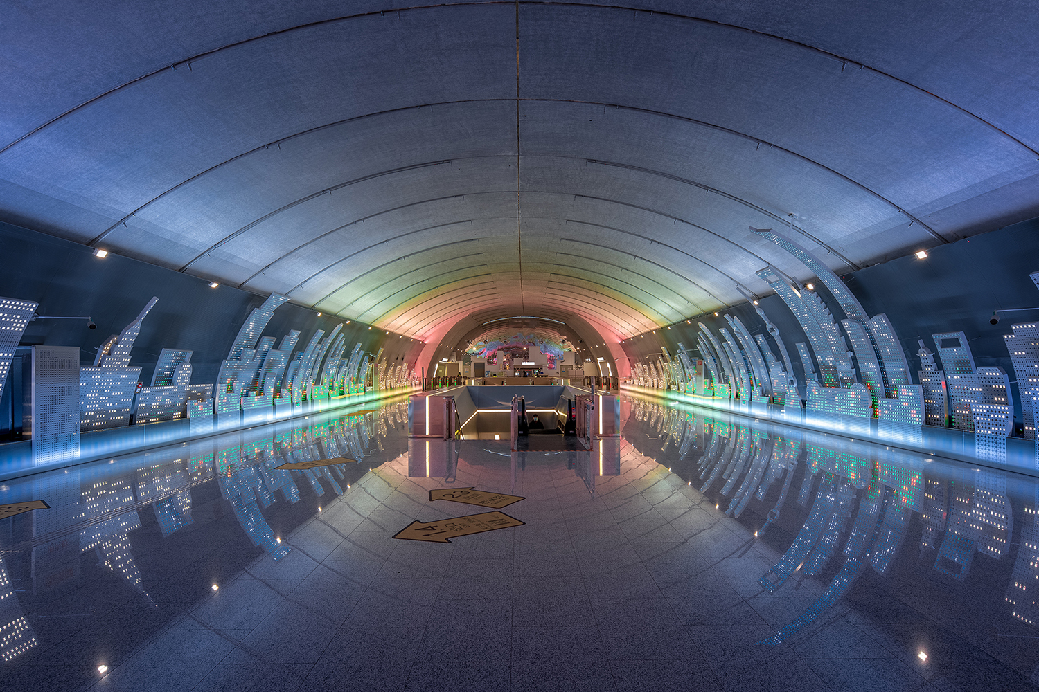 China's deepest metro station