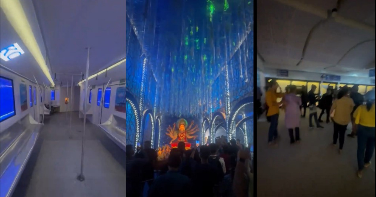 Metro Theme Durga Pandal