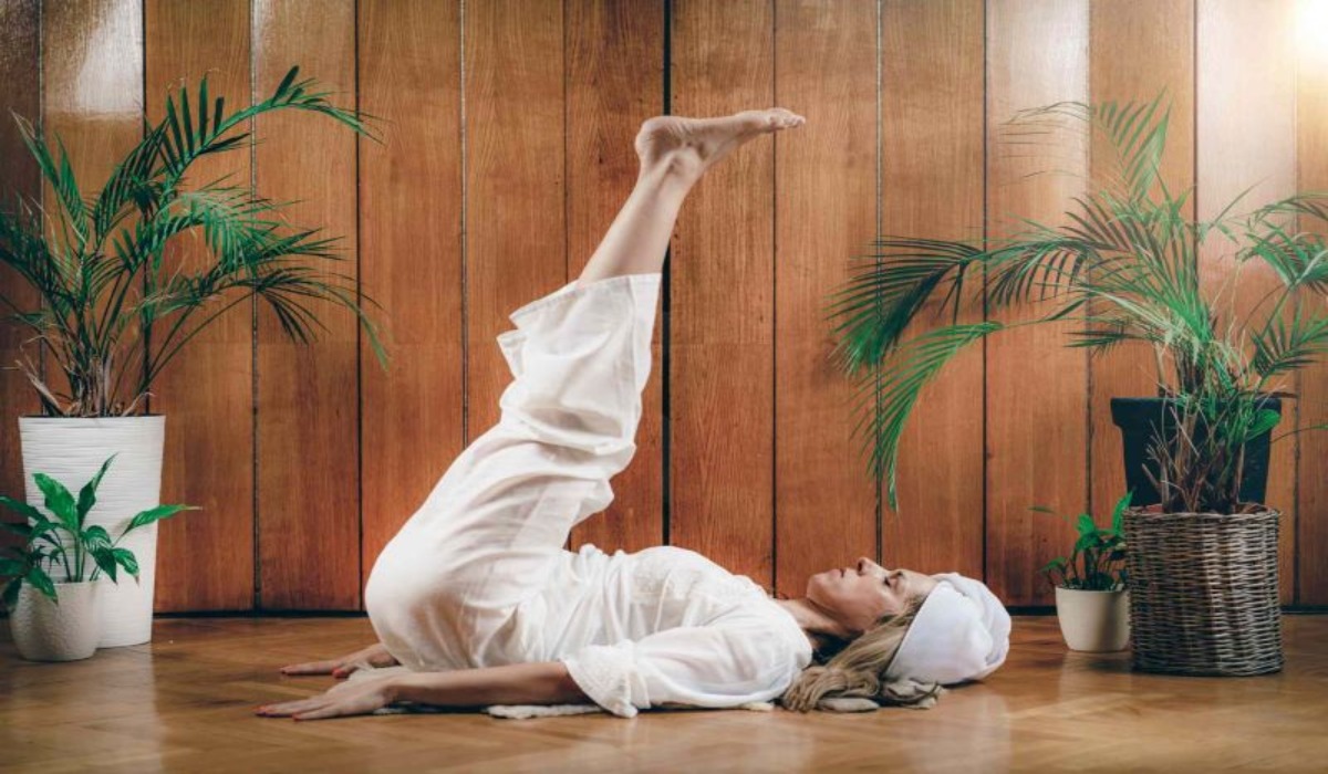 Half Plough Pose Yoga