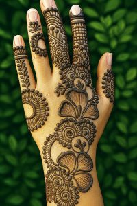 Bell Back Mehndi Design