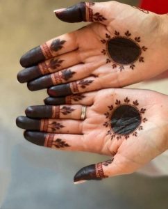 Circle Pakistani Mehndi Design