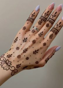 Dot Pattern Arabic Mehndi Design