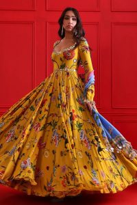 Floral Anarkali Suits