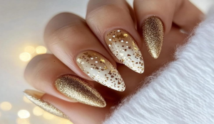 Glitter nail art