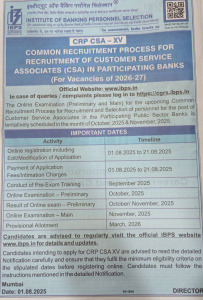 IBPS Clerk Recruitment Important Documents