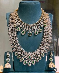 Long Bridal Necklace Set