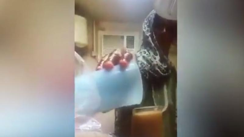 Maid Urinate In Glass
