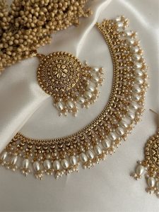 Pearl Bridal Necklace Set