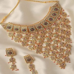 V-Shaped Bridal Jewellery Set