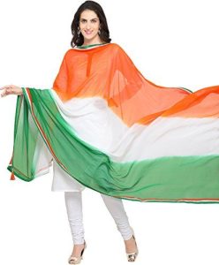 tri color dupatta