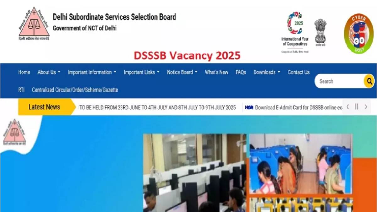 DSSSB Recruitment 2025