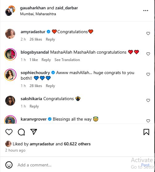 Gauahar Khan Khan Welcome Second Baby