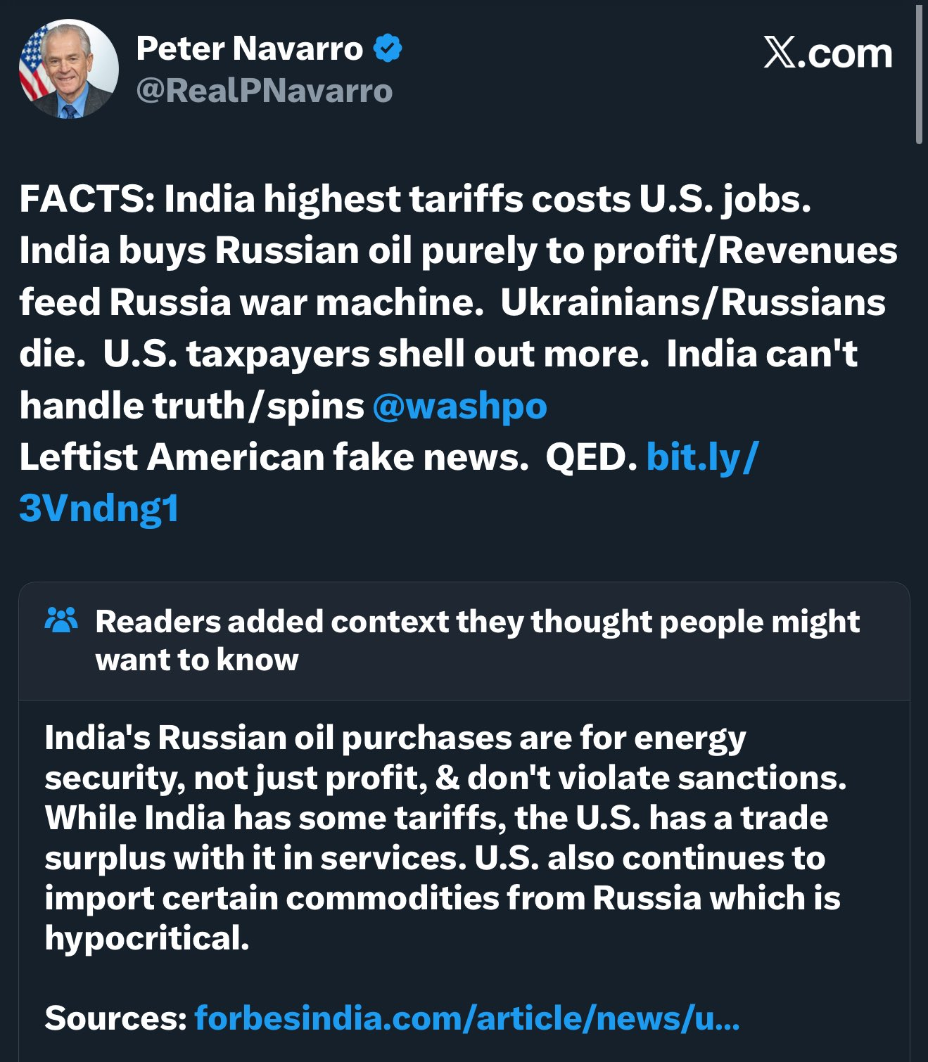 Peter Navarro Fact Check