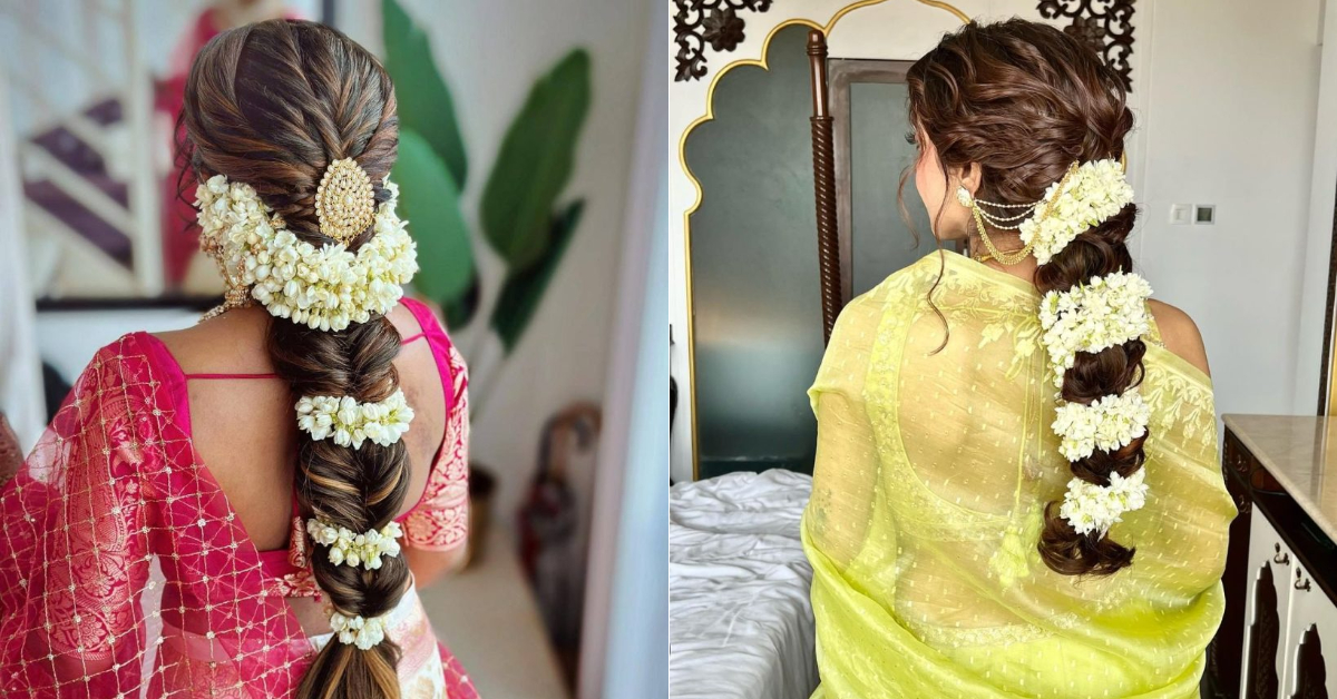Karwa Chauth Gajra Hairstyle
