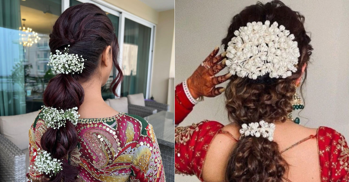 Karwa Chauth Gajra Hairstyle