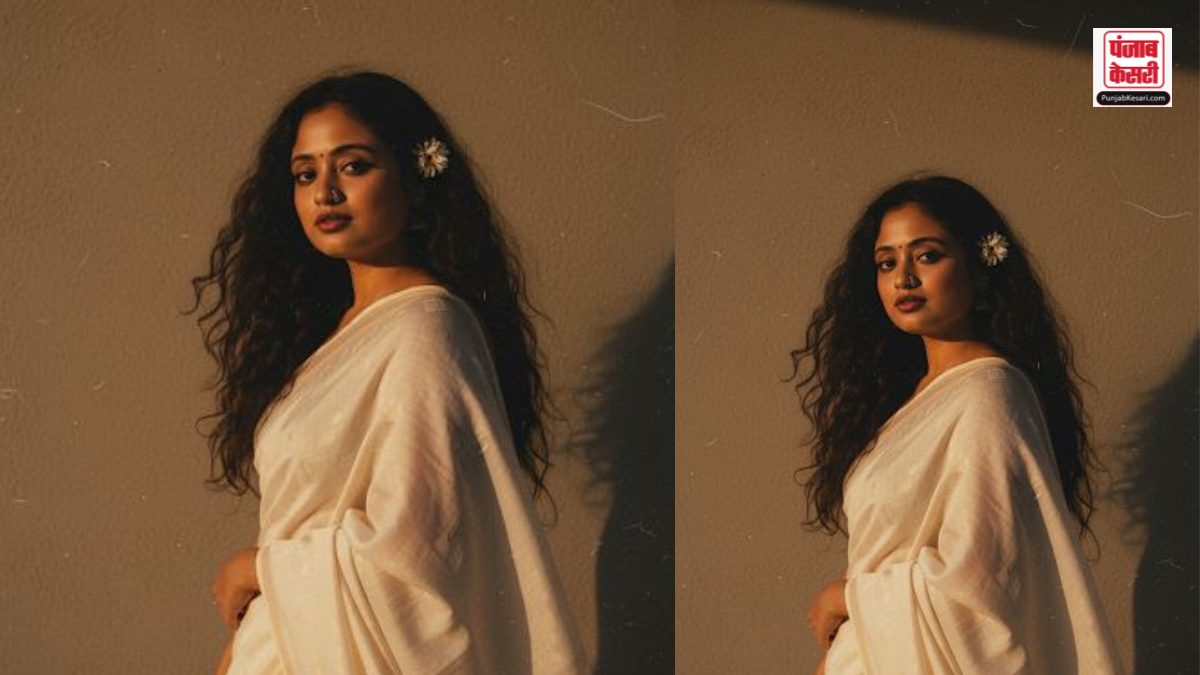 White Cotton Saree Prompt