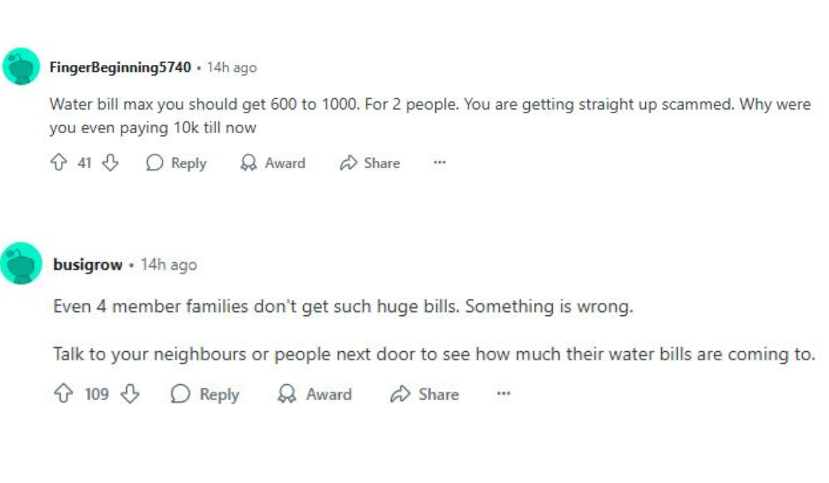 Bangalore Viral Water Bill