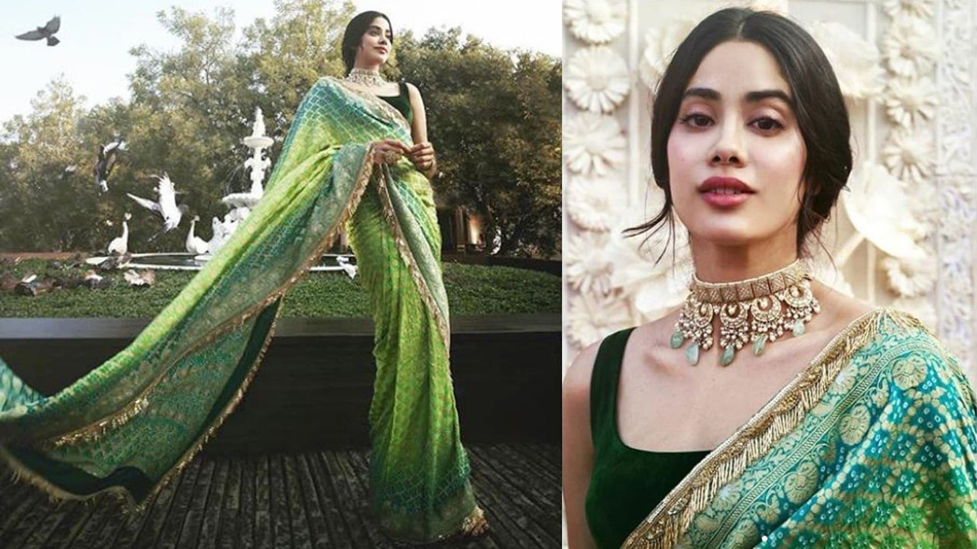 Trendy Bandhani Saree Design