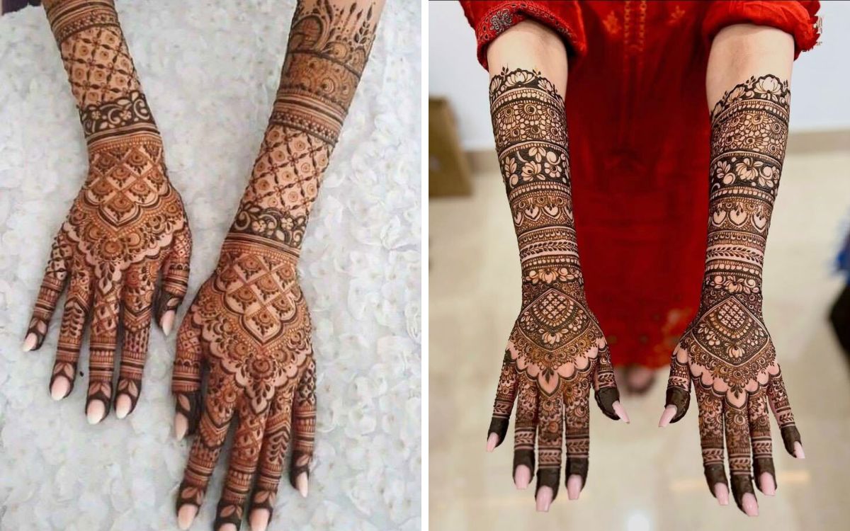 Trendy Bridal Mehndi Design( Source: Social Media)