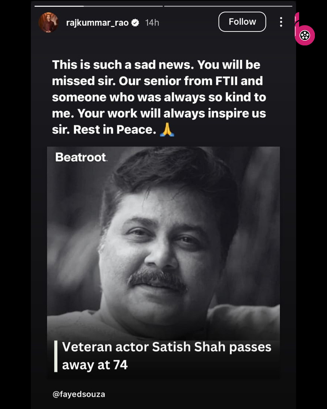 satish shah funeral time