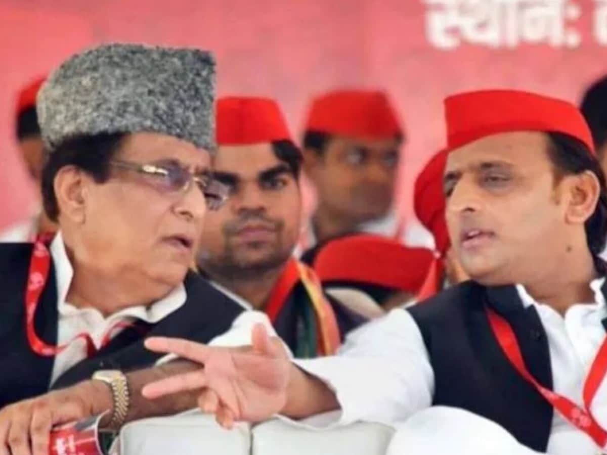 Azam Khan Akhilesh Yadav Meeting