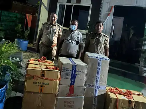 Greater Noida Illegal Firecrackers