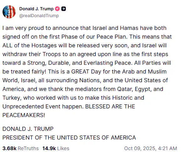 Israel Hamas Peace Agreement