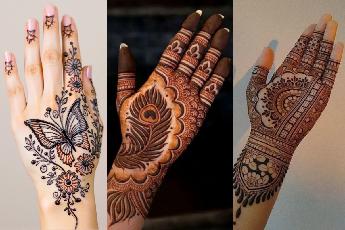 Trendy Glitter Mehndi Designs 2025( Source: Social Media)