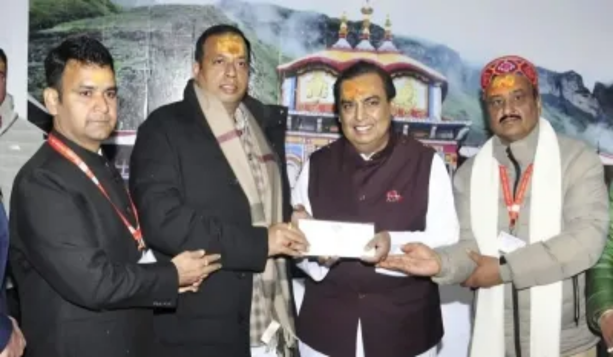Mukesh Ambani Kedarnath & Badrinath Visit