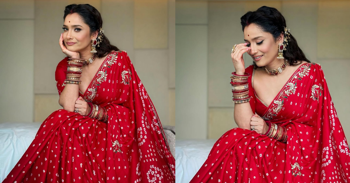 Chhath Puja 2025 Red Saree Look( Source: Social Media)