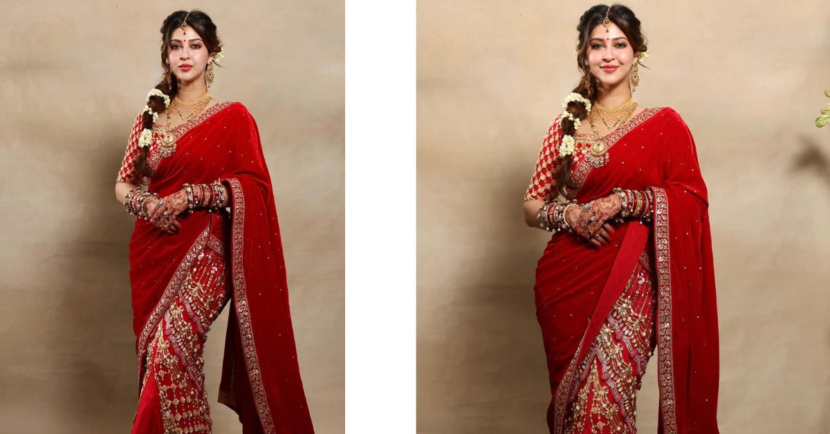 Chhath Puja 2025 Red Saree Look( Source: Social Media)