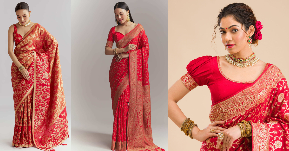 Chhath Puja 2025 Red Saree Looks