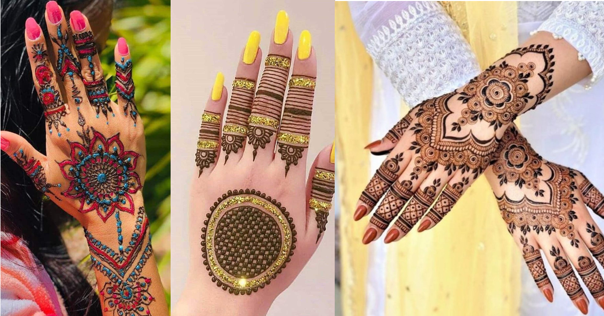 Trendy Glitter Mehndi Designs 2025( Source: Social Media)