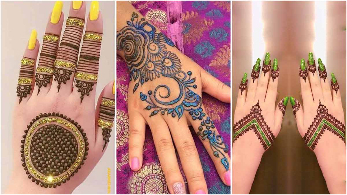 Trendy Glitter Mehndi Designs 2025( Source: Social Media)