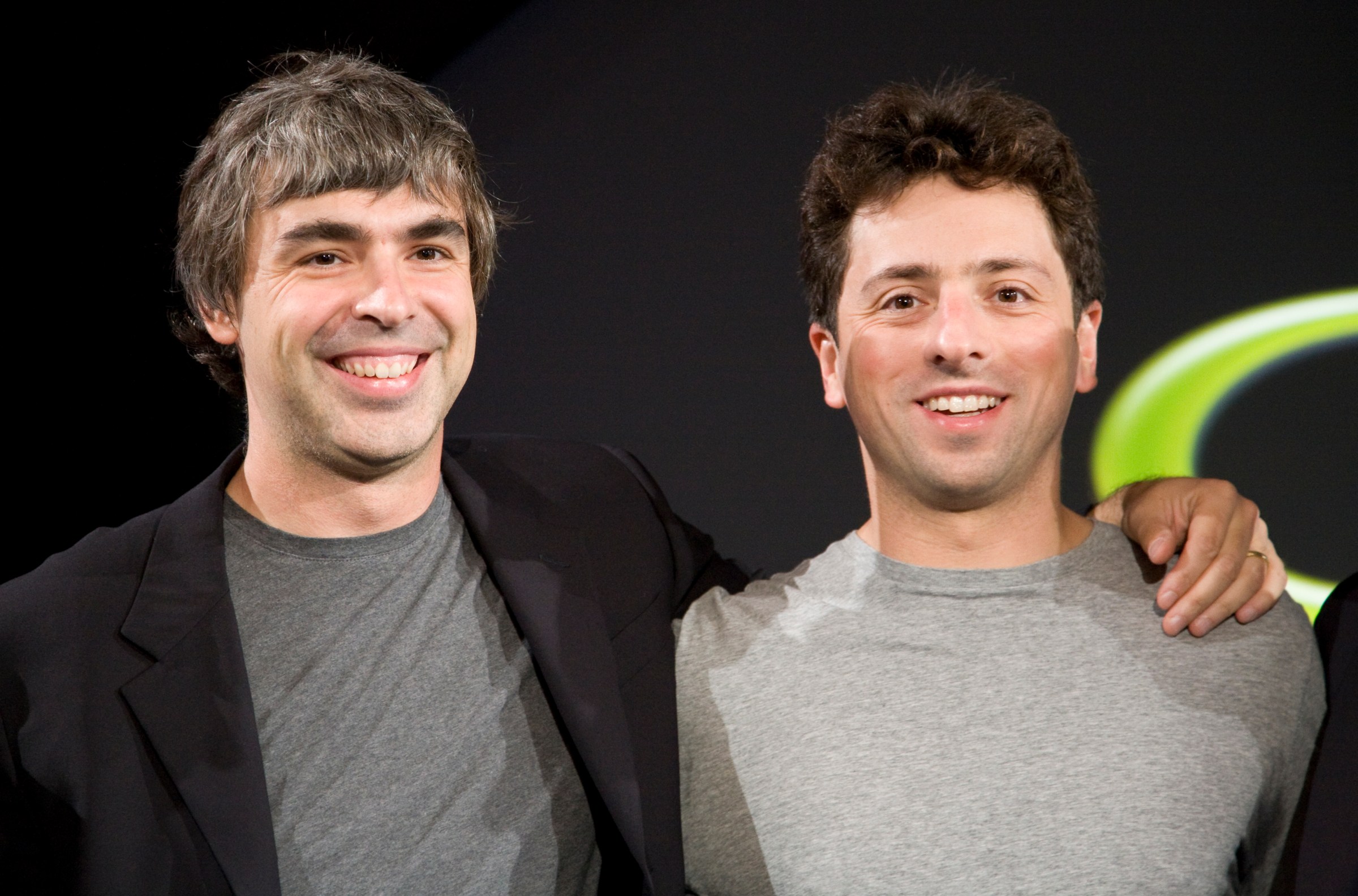 Google co-founders: Larry Page and Sergey Brin