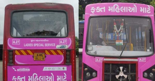 Gujarat Pink Bus Service (CREDIT-SM)