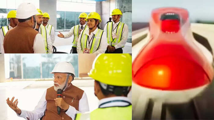 PM Modi at Bullet Train Station