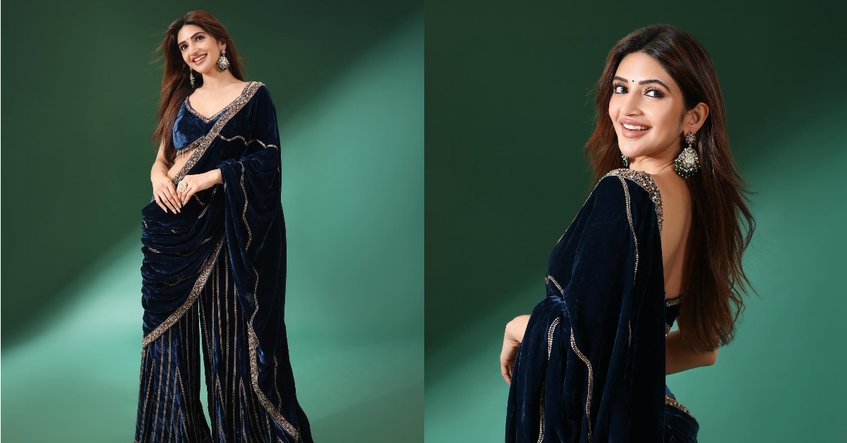 Trendy Velvet Sarees( Source: Social Media)