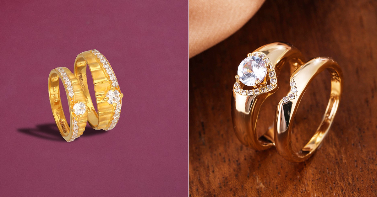 Engagement Couple Rings Gold( Source: Social Media)