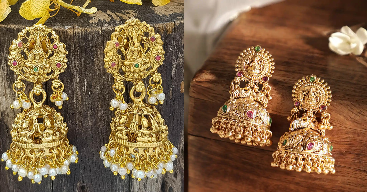 Bridal Gold Jhumka Design