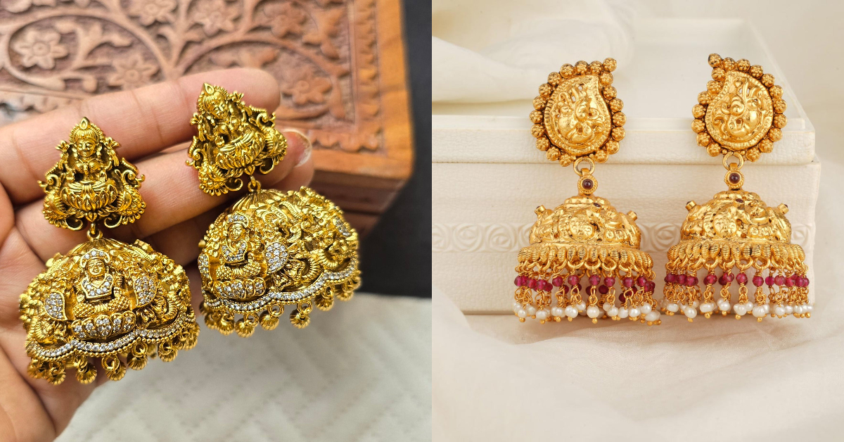 Bridal Gold Jhumka Design( Source: Social Media)