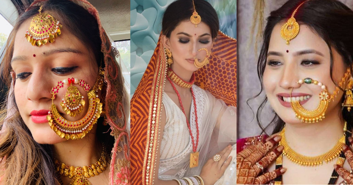 Gold Pahadi Nath Design( Source: Social Media)