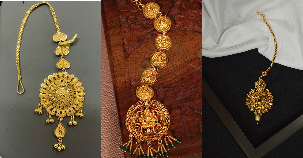 Bridal Pure Gold Maang Tikka Design( Source: Social Media)