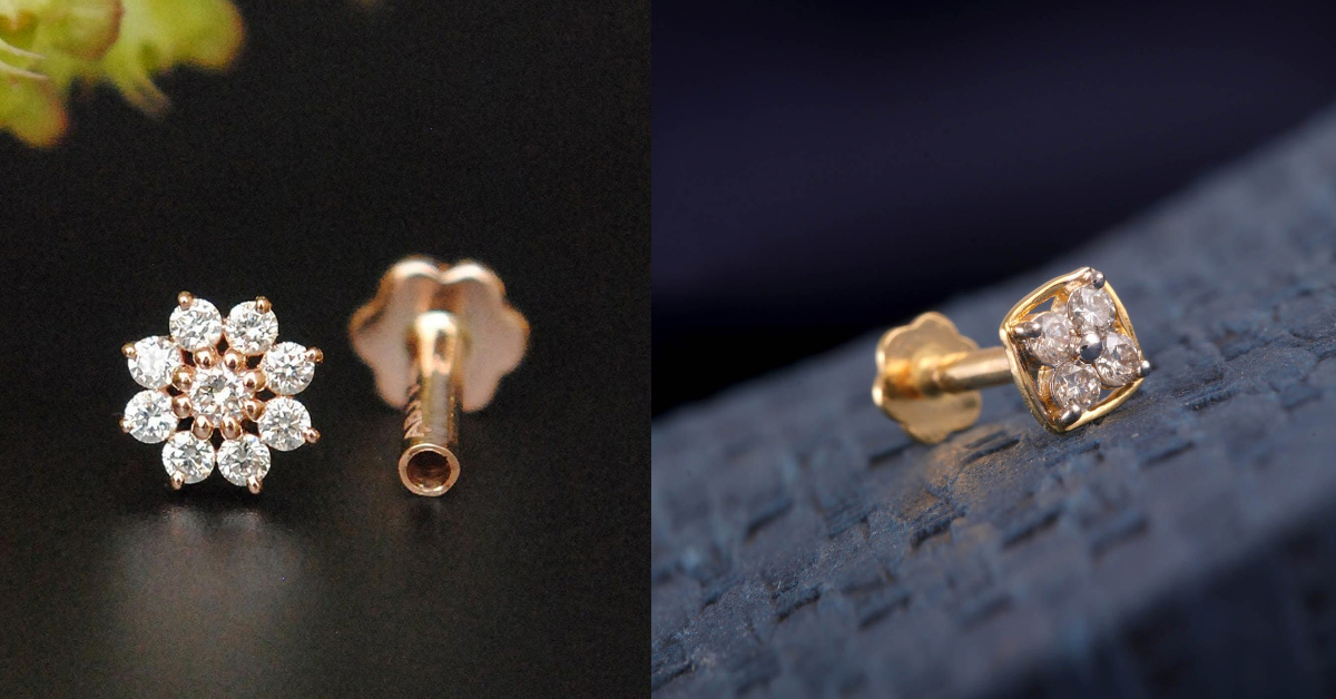 Latest Gold Nose Pin Design