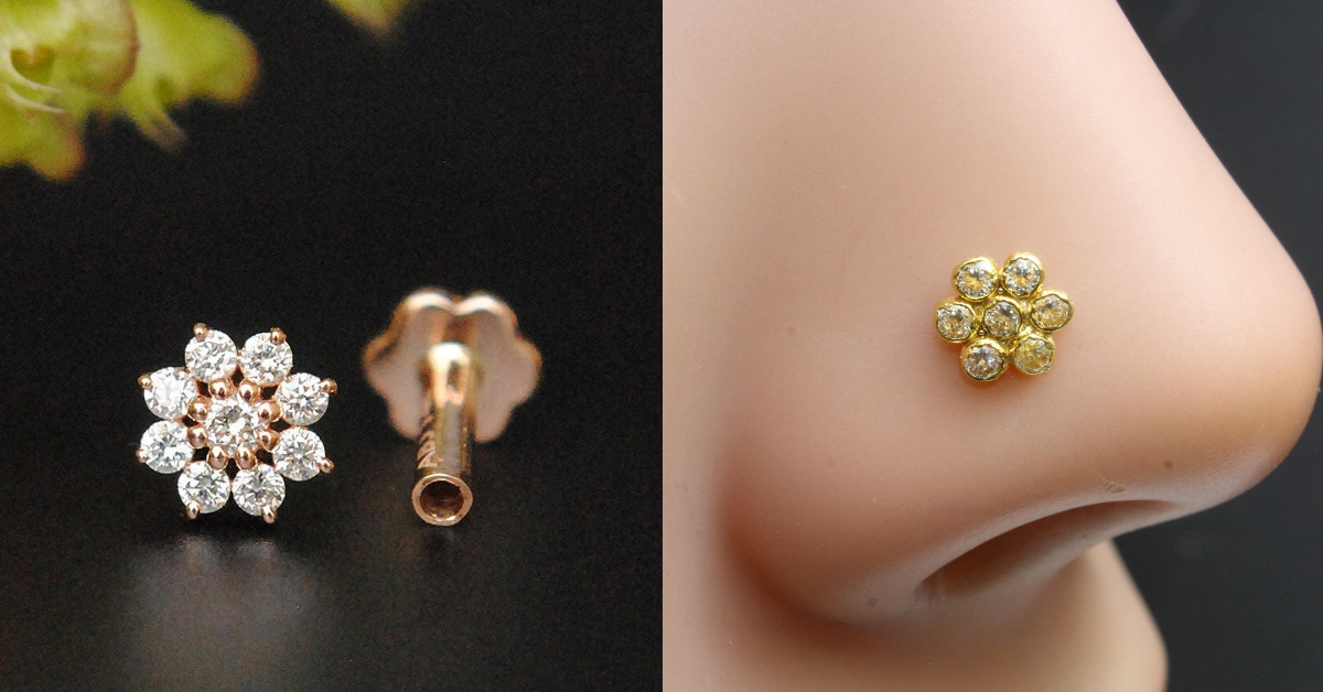 Latest Gold Nose Pin Design( Source: Social Media)
