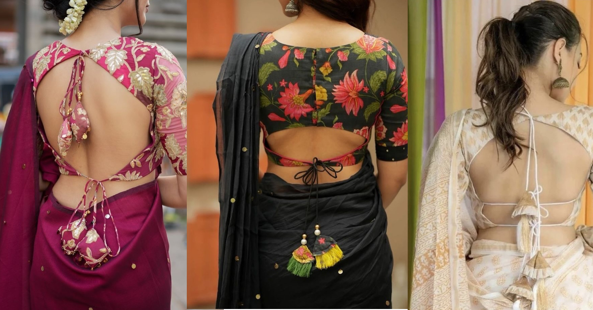 Latest Backless Blouse Design