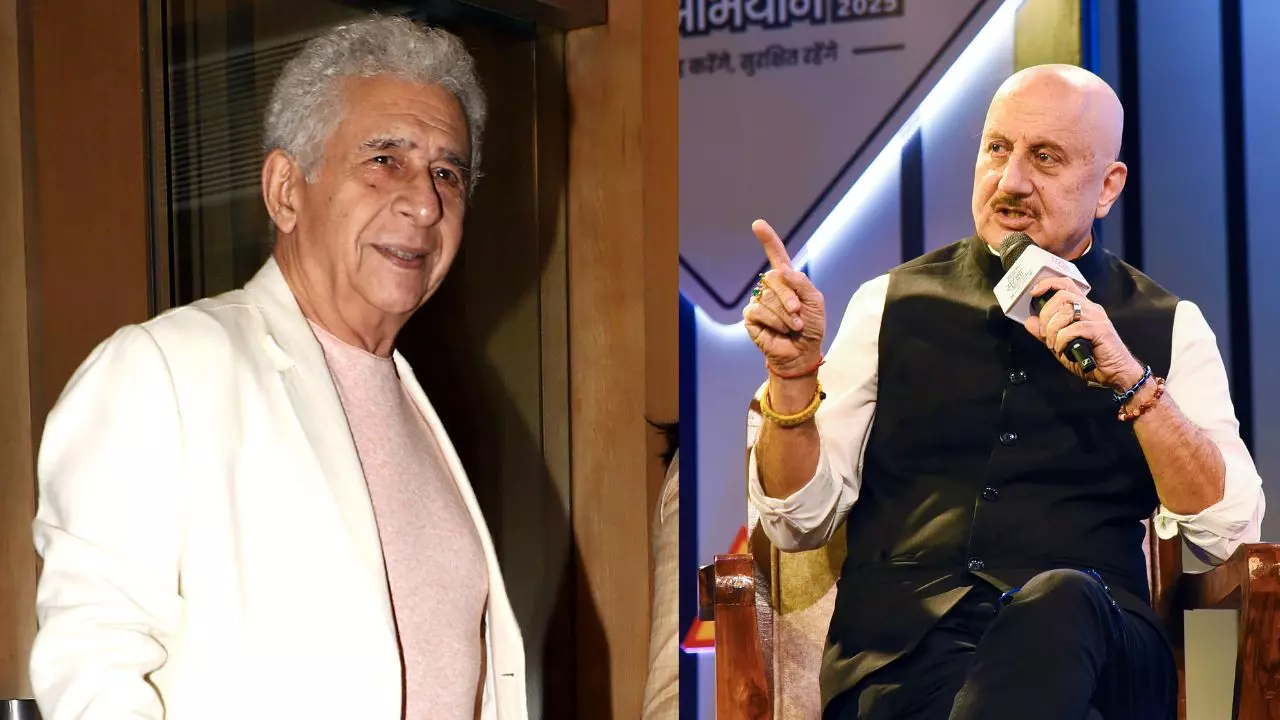 Naseeruddin Shah and Anupam Kher