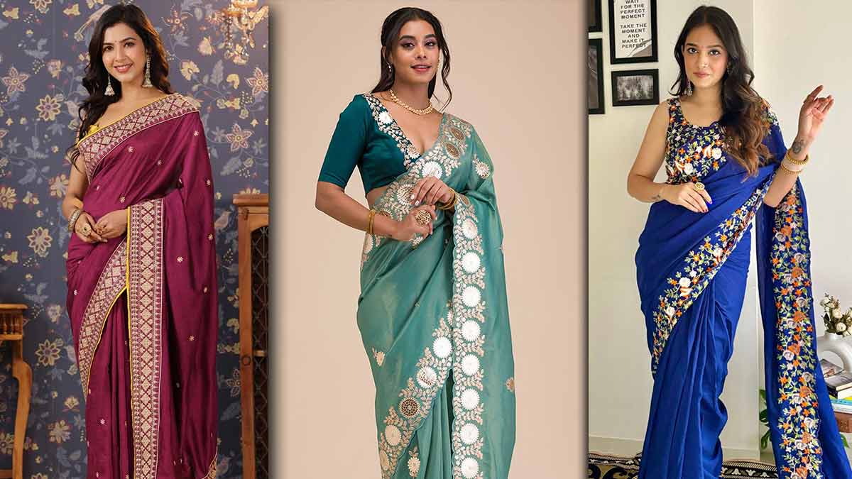 Modern Bridal Saree Design( Source: Social Media)