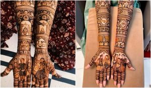 दूल्हा-दुल्हन मेहंदी डिजाइन