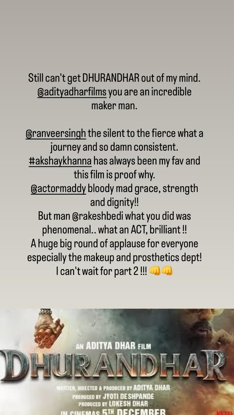 Hrithik Roshan Dhurandhar Movie